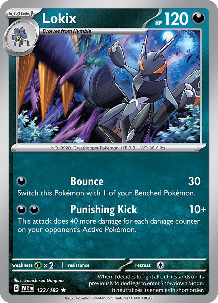 Lokix Rare Holo PAR 122/182 NM