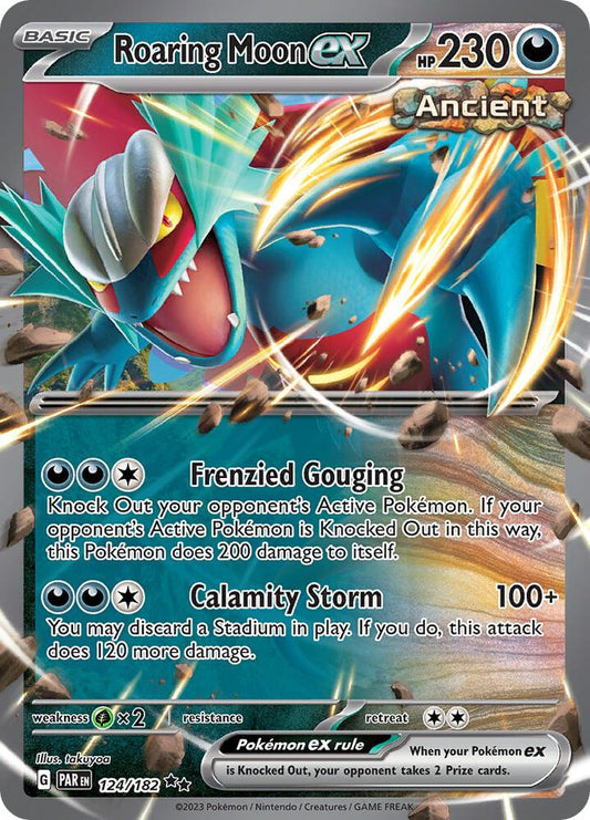 Roaring Moon ex Double Rare Holo PAR 124/182 NM