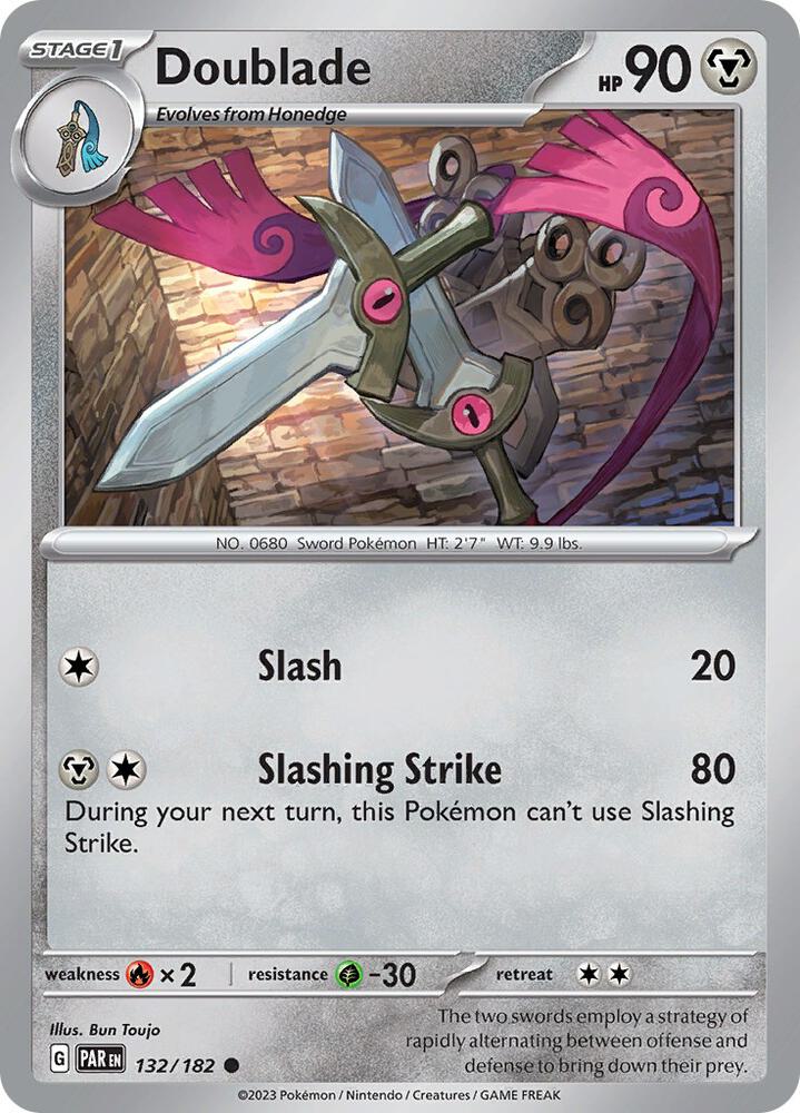 Doublade Common Reverse Holo PAR 132/182 NM