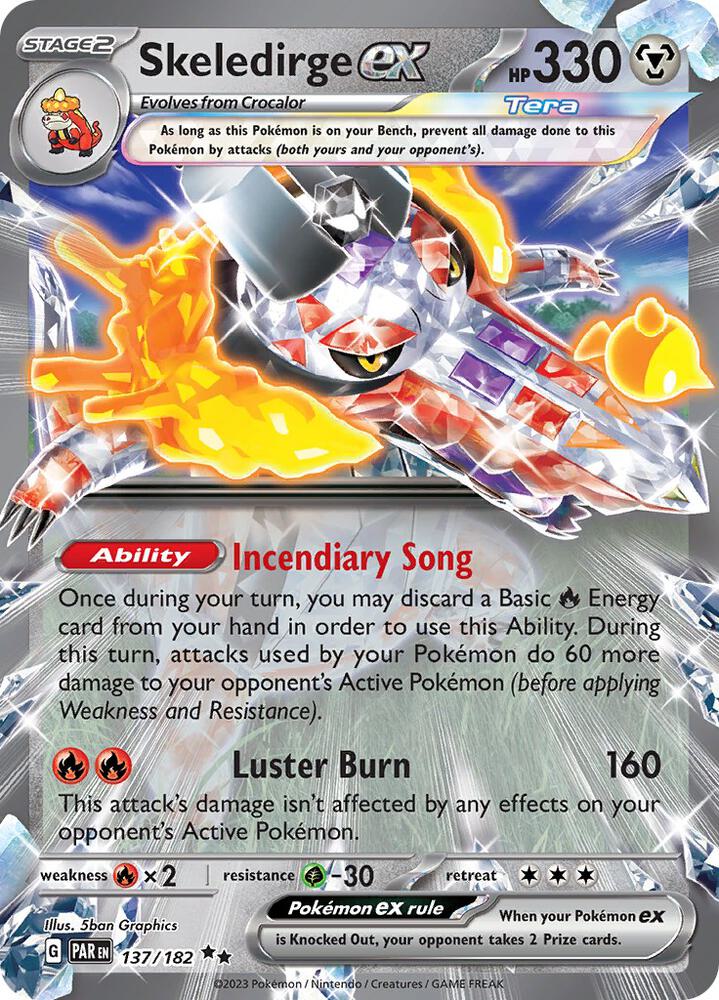 Skeledirge ex Double Rare Holo PAR 137/182 NM
