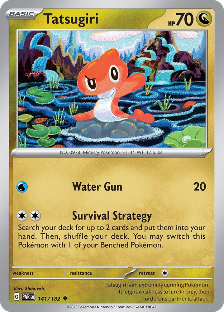 Tatsugiri Uncommon Regular PAR 141/182 NM