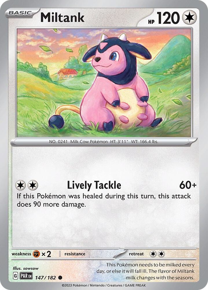 Miltank Common Reverse Holo PAR 147/182 NM