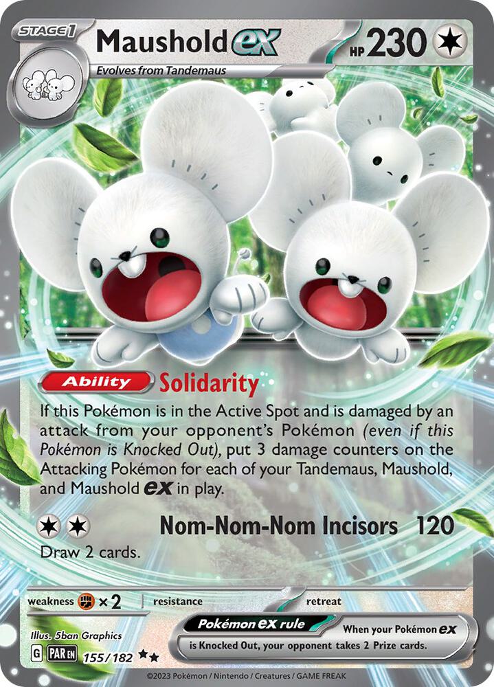 Maushold ex Double Rare Holo PAR 155/182 NM