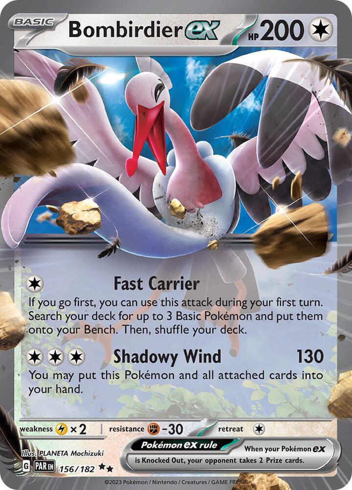 Bombirdier ex Double Rare Holo PAR 156/182 NM