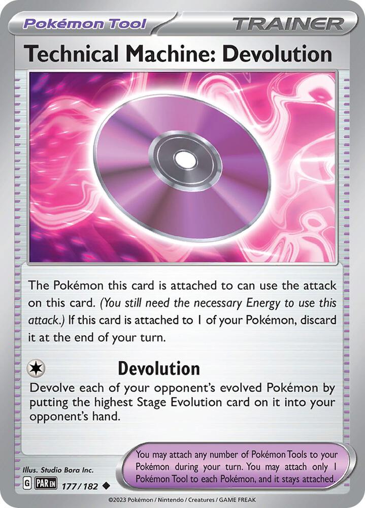 Technical Machine: Devolution Uncommon Reverse Holo PAR 177/182 NM