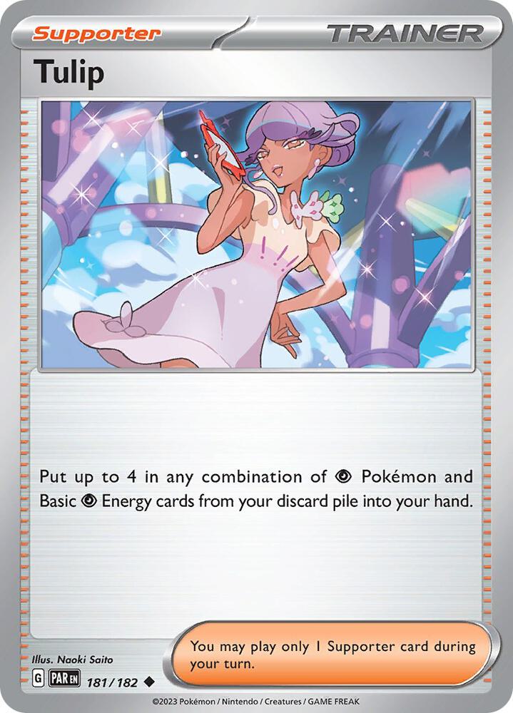 Tulip Uncommon Reverse Holo PAR 181/182 NM