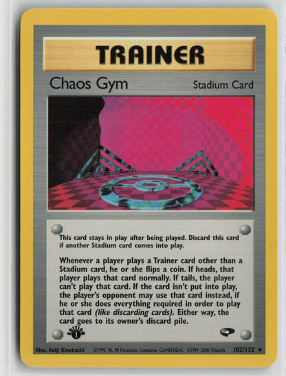 Chaos Gym Rare 1st Edition G2 102/132 NM