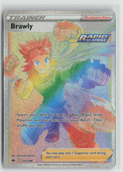 Brawly (Secret) Secret Rare Holo SWSH06 212/198 NM