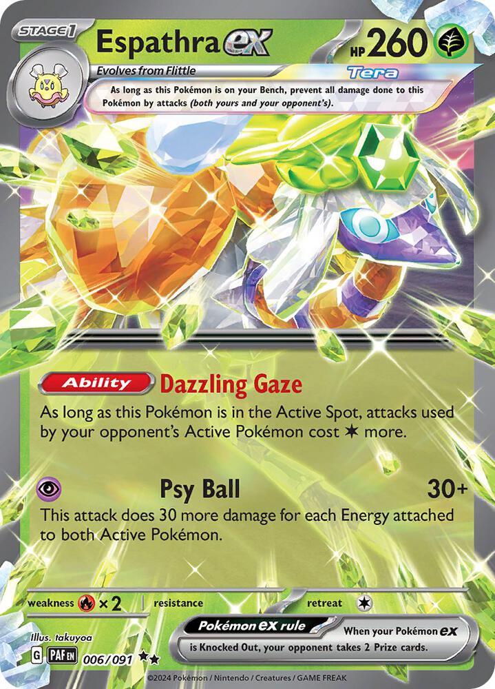 Espathra ex Double Rare Holo PAF 006/091 NM
