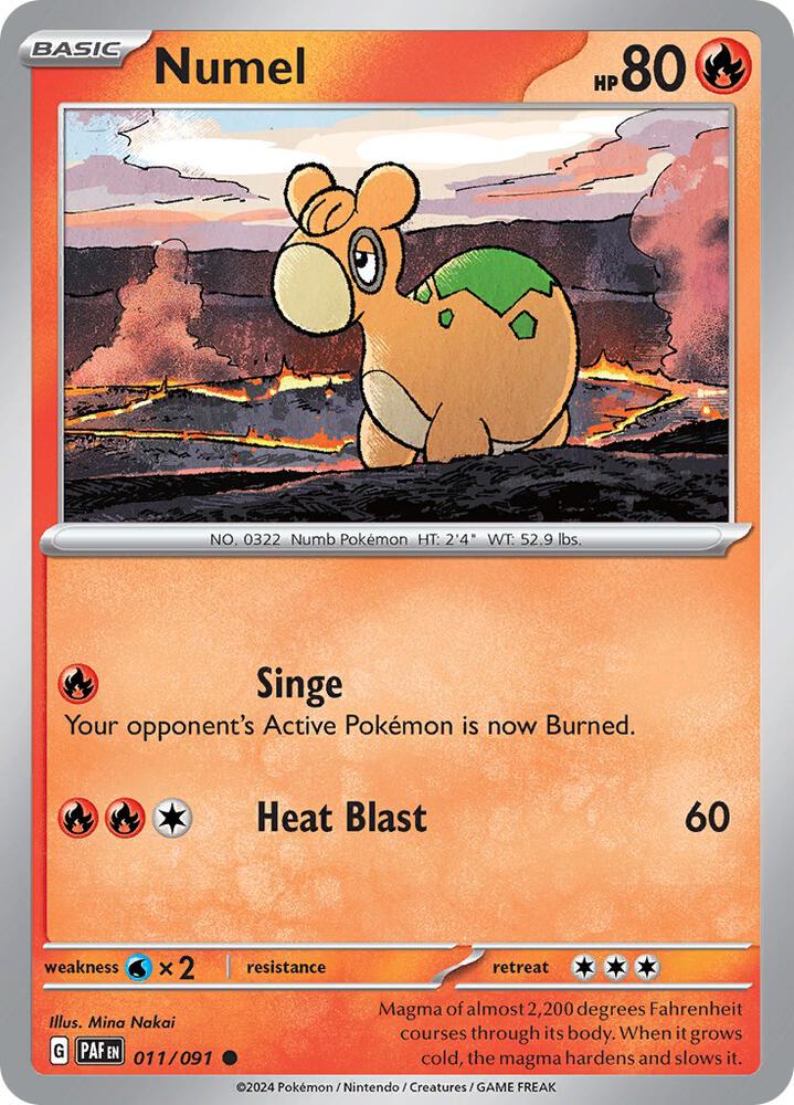 Numel Common Reverse Holo PAF 011/091 NM