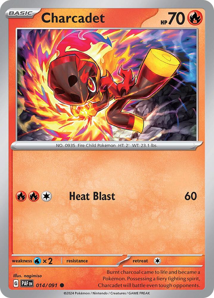 Charcadet Common Reverse Holo PAF 014/091 NM