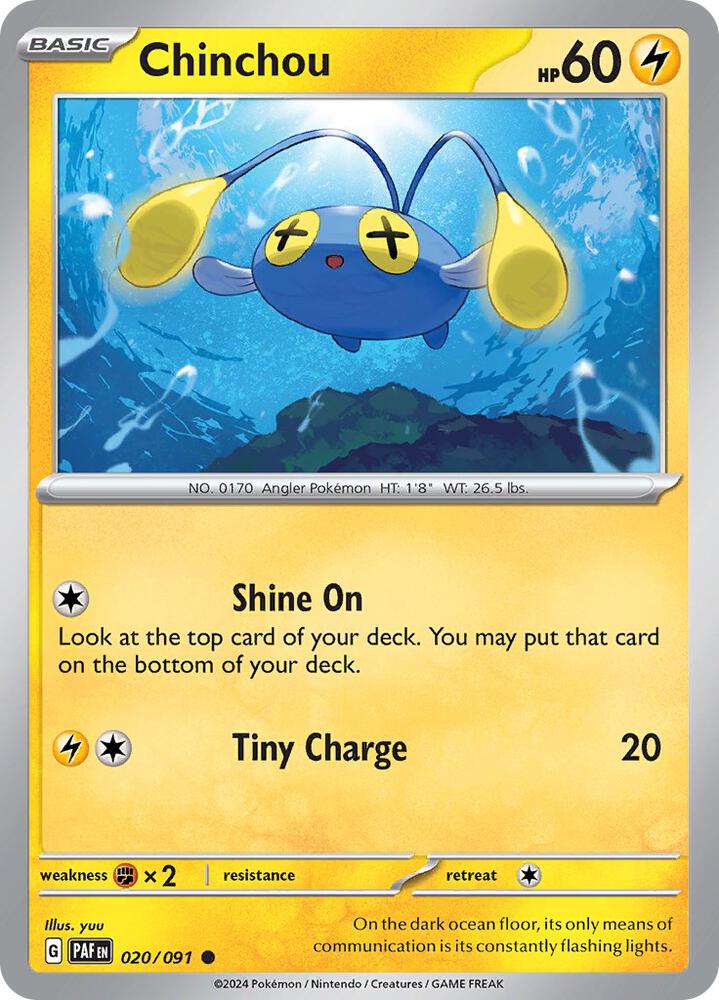 Chinchou Common Regular PAF 020/091 NM