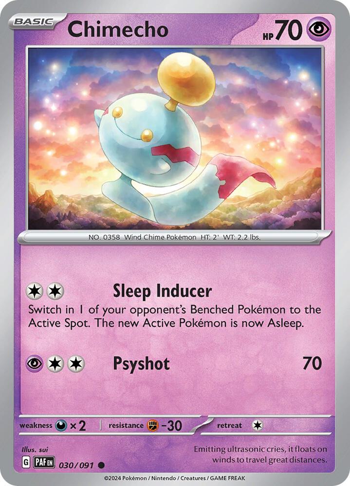 Chimecho Common Regular PAF 030/091 NM