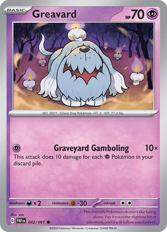 Greavard Common Reverse Holo PAF 042/091 NM