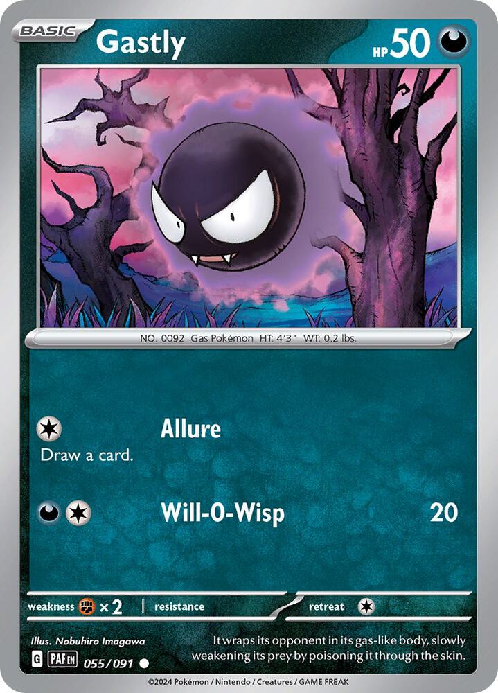 Gastly Common Regular PAF 055/091 NM
