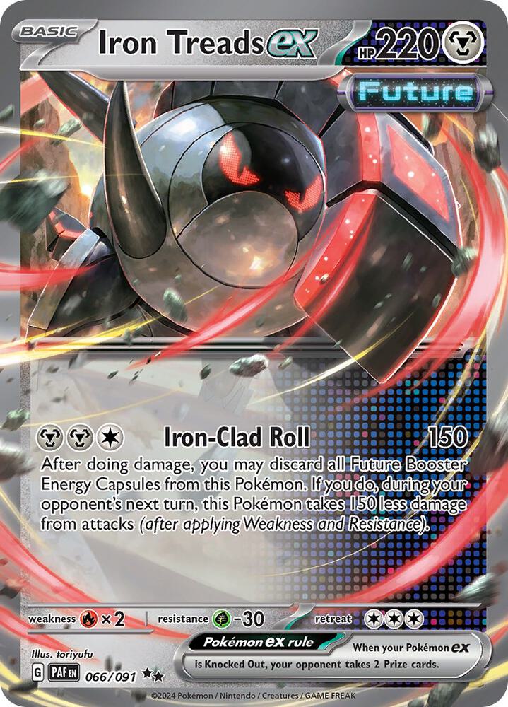 Iron Treads ex Double Rare Holo PAF 066/091 NM