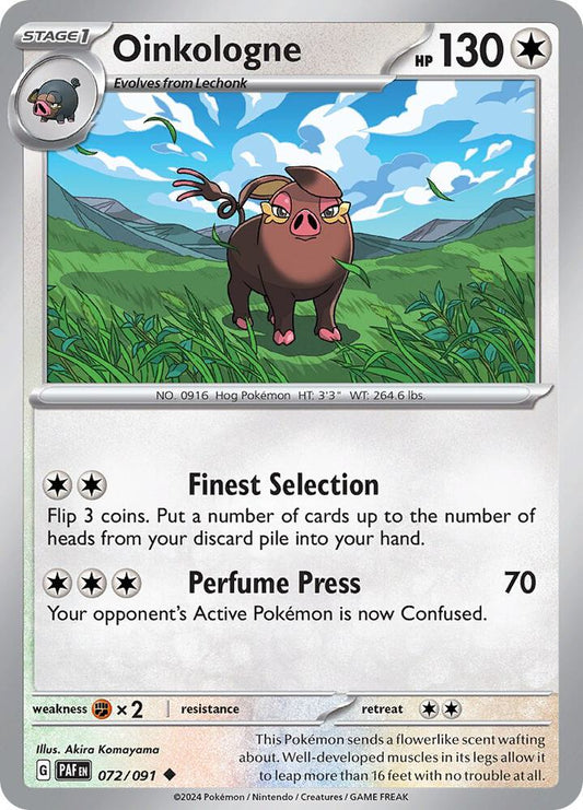 Oinkologne Uncommon Reverse Holo PAF 072/091 NM