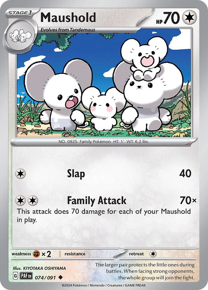 Maushold Uncommon Reverse Holo PAF 074/091 NM
