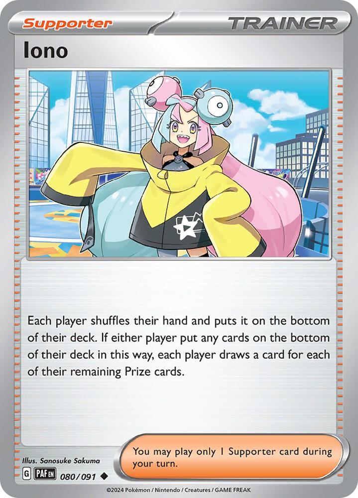 Iono Uncommon Reverse Holo PAF 080/091 NM