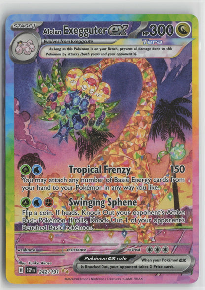 Alolan Exeggutor ex Special Illustration Rare Holo SSP 242/191 NM