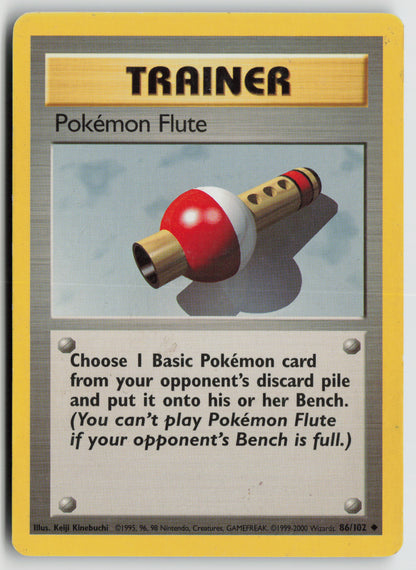 Pokemon Flute Uncommon Base Set 086/102 DMG