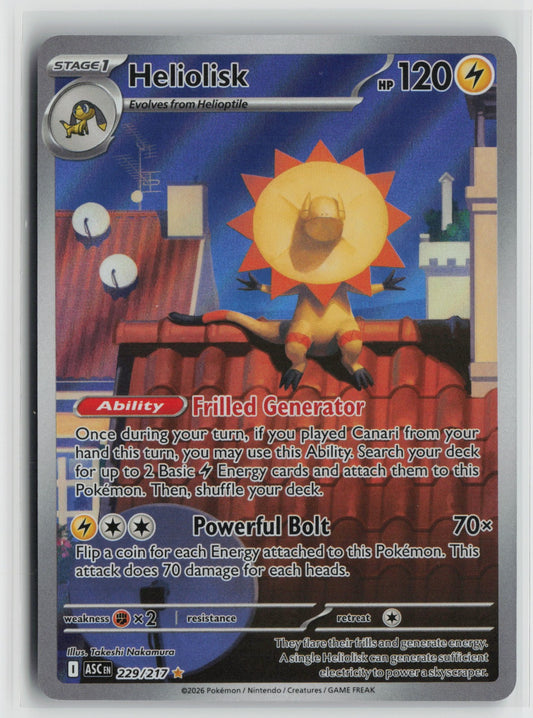 Heliolisk Illustration Rare Holo ASC 229/217 NM