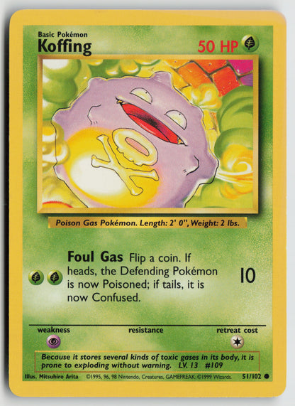 Koffing Common Base Set 051/102 MP