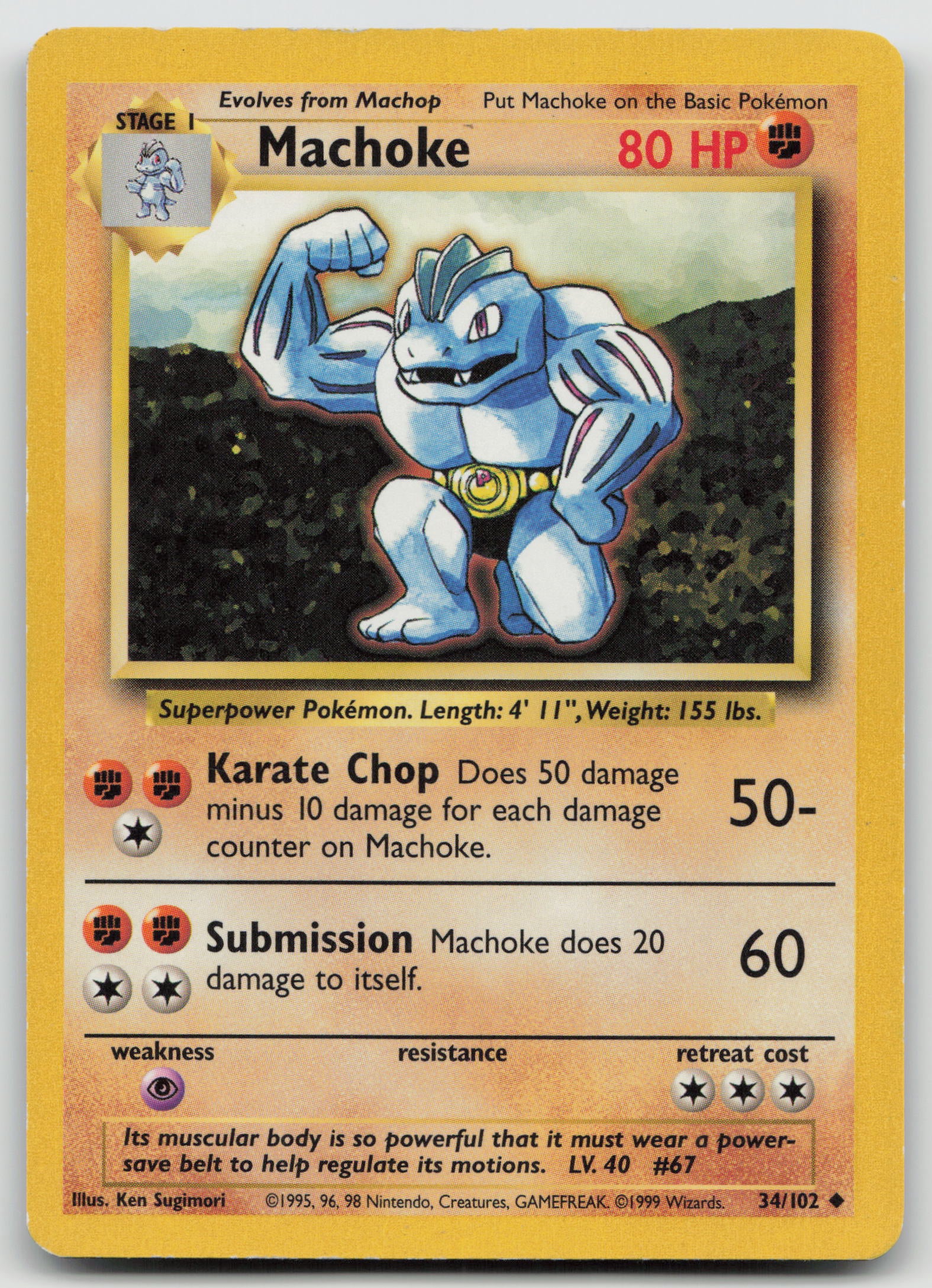 Machoke Uncommon Normal BS 034/102 MP