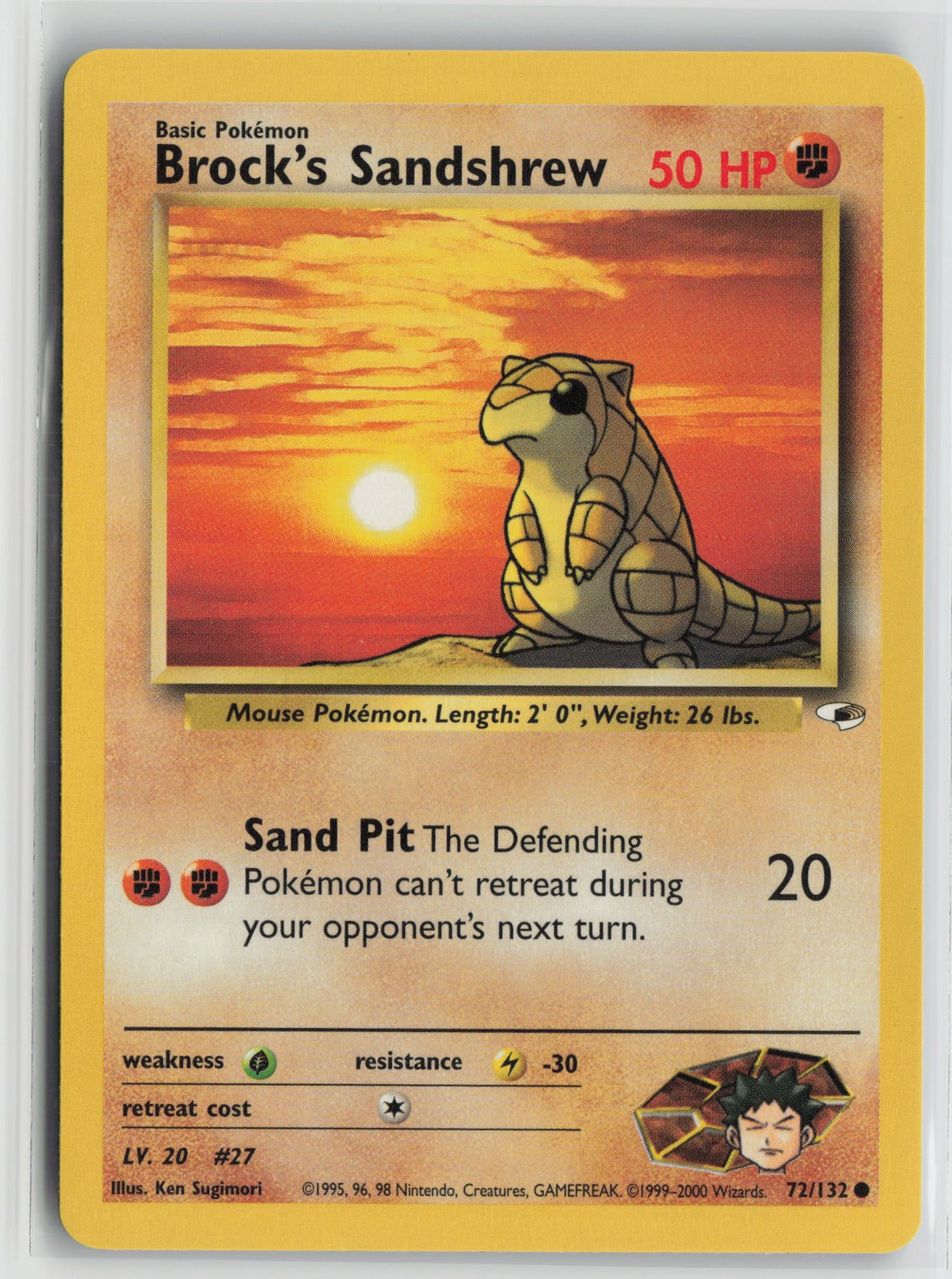 Brock's Sandshrew (72) Common Unlimited G1 072/132 NM