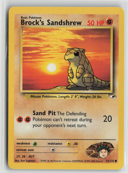 Brock's Sandshrew (72) Common Unlimited G1 072/132 NM