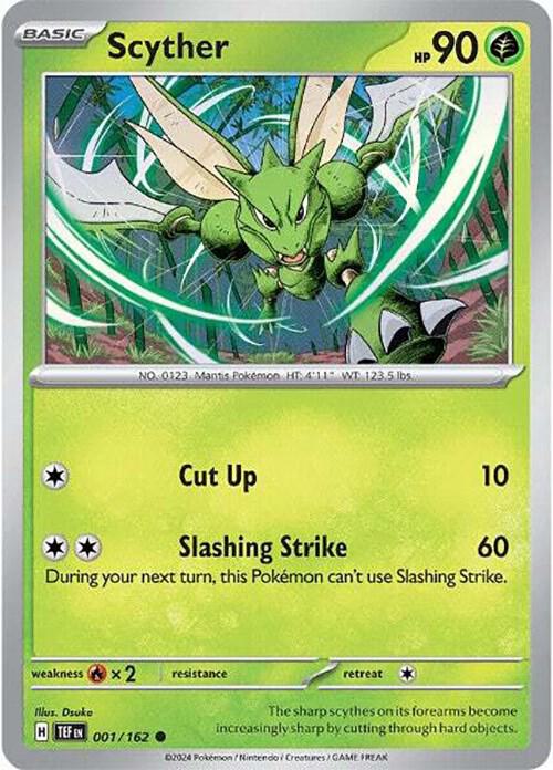 Scyther Common Regular TEF 001/162 NM