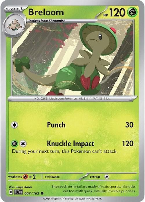 Breloom Common Regular TEF 007/162 NM