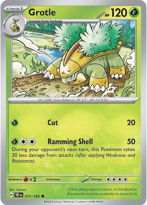 Grotle Common Reverse Holo TEF 011/162 NM