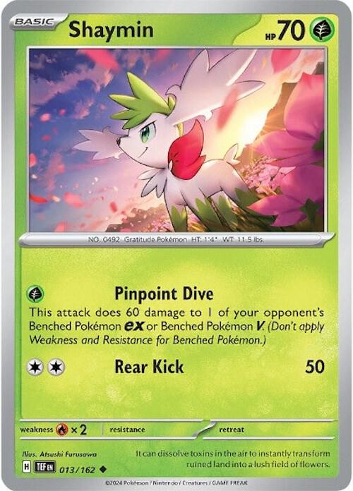 Shaymin Uncommon Regular TEF 013/162 NM