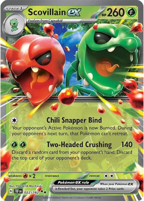 Scovillain ex Double Rare Holo TEF 022/162 NM