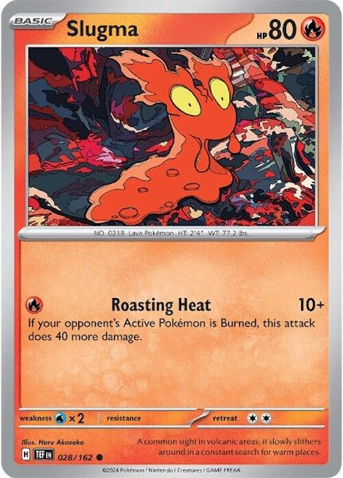Slugma Common Regular TEF 028/162 NM