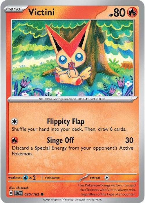 Victini Common Regular TEF 030/162 NM