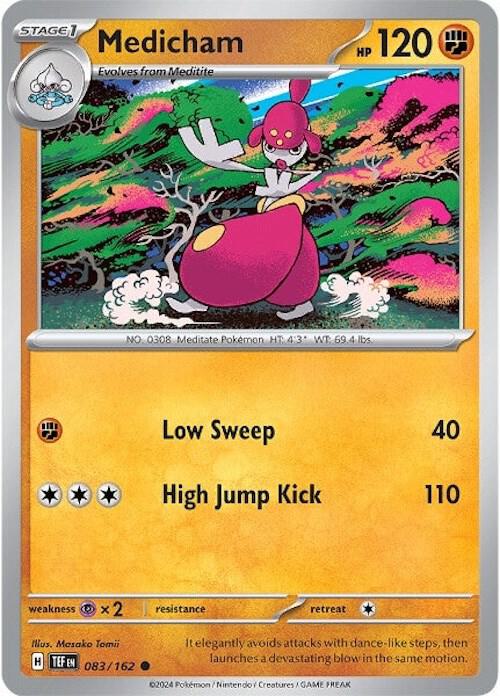 Medicham Common Reverse Holo TEF 083/162 NM