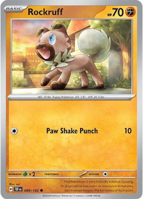 Rockruff Common Regular TEF 089/162 NM