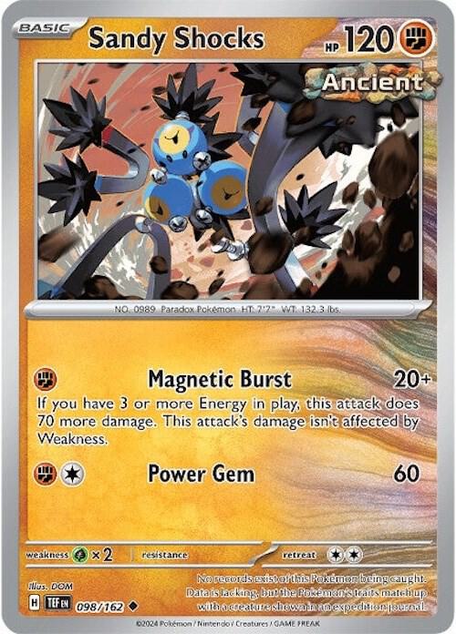 Sandy Shocks Uncommon Regular TEF 098/162 NM