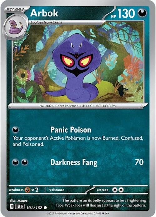 Arbok Common Regular TEF 101/162 NM