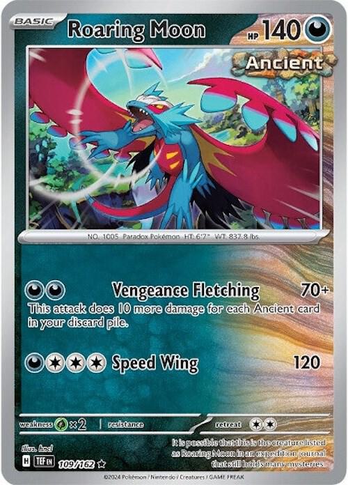 Roaring Moon Rare Holo TEF 109/162 NM