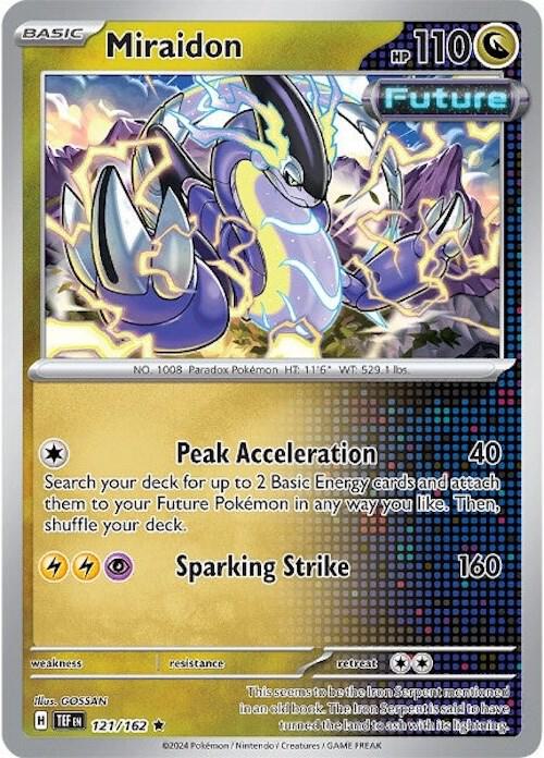 Miraidon Rare Holo TEF 121/162 NM