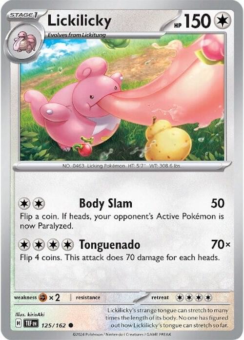 Lickilicky Common Reverse Holo TEF 125/162 NM