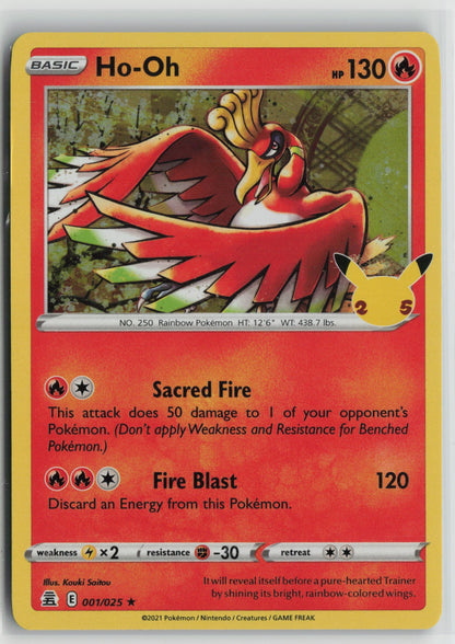Ho-Oh Holo Rare CLB 001/025 NM