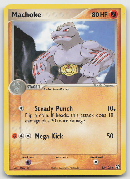 Machoke Uncommon Power Keepers 33/108 LP