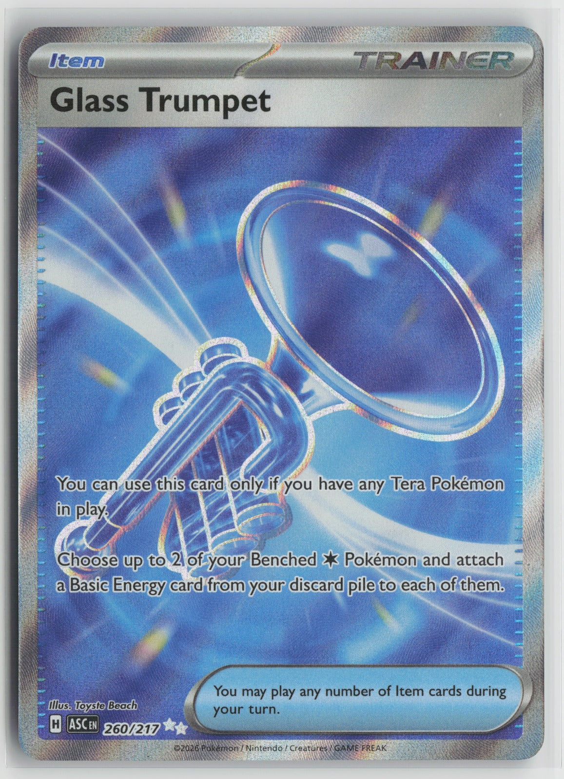Glass Trumpet Ultra Rare Holo ASC 260/217 NM