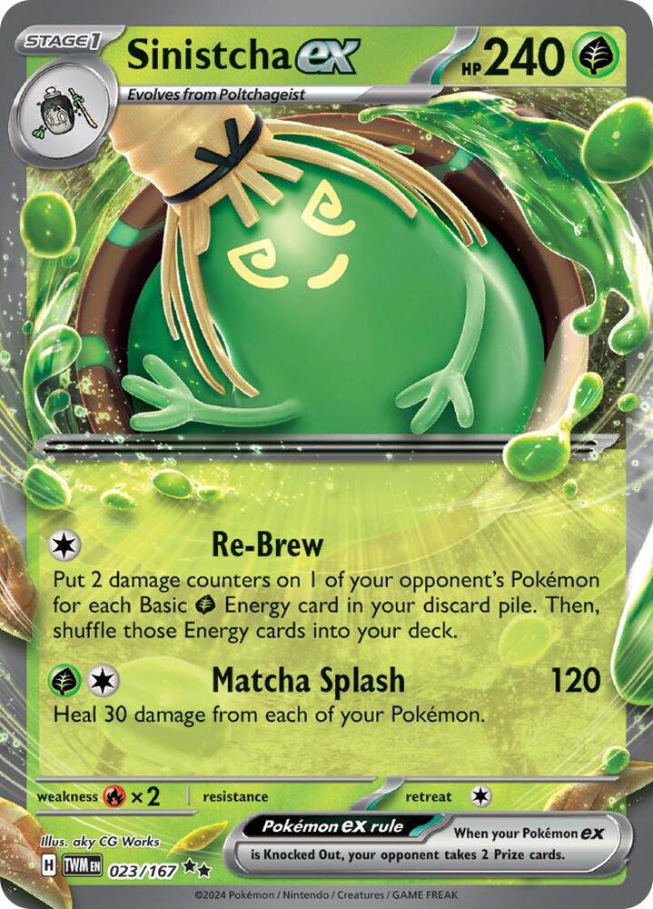 Sinistcha ex Double Rare Holo TWM 023/167 NM