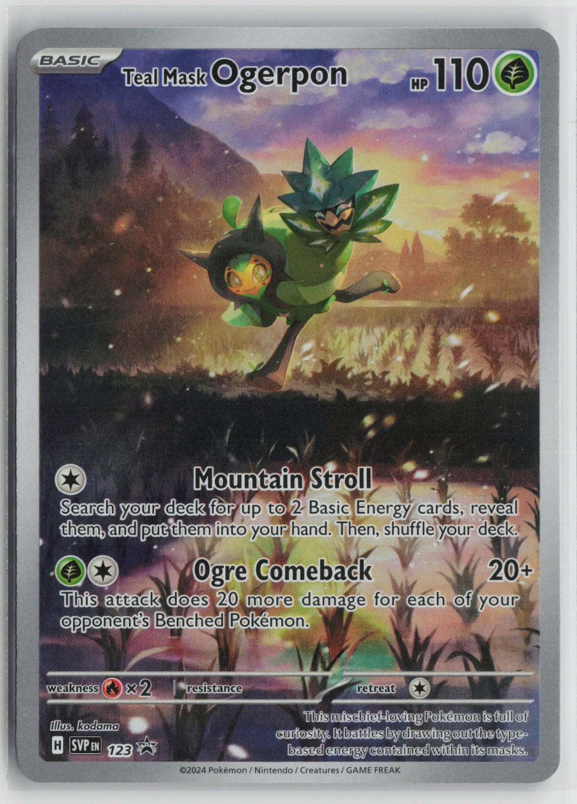 Teal Mask Ogerpon - Promo Holo SVP 123 NM
