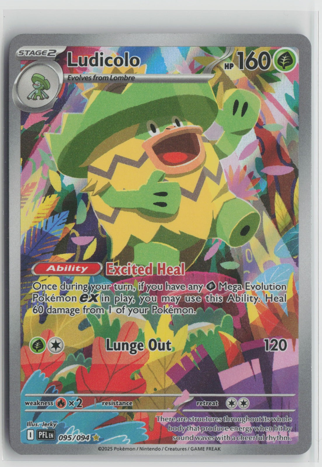 Ludicolo - Illustration Rare Holo PFL 095/094 NM